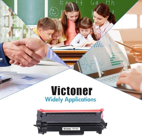 TN760 Toner Cartridge 2 Pack : High-Yield Black Multipack Compatible for Brother TN-760 TN730 TN-760 TN-730 TN 760 730 DCP-L2550DW HL-L2390DW MFC-L2710DW MFC-L2750DW MFC-L2730DW Printer