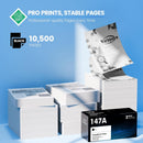 147A Black Toner Cartridge 2-Pack Compatible for HP 147A 147X 147Y W1470A W1470X for HP LaserJet Enterprise M610n M611dn M611x M612dn M612x MFP M634h M635fht M635h M636fh Printer Ink High Yield