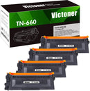 Brother TN660 TN630 Compatible Toner Cartridge Black 4 Pack