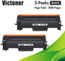 Brother TN760 TN730 Compatible Toner Cartridge Black 2 Pack