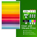 Victoner Compatible Ink Cartridge Replacement for HP 902XL 902 XL Ink Cartridge to use with HP Officejet Pro 6978 6968 6962 6958 6970 HP 902 Ink Cartridges Printer (Black Cyan Magenta Yellow 4-Pack)